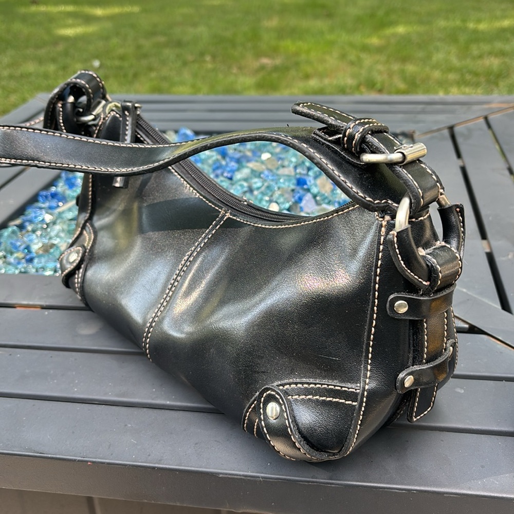 Y2K Faux-Leather SHOULDER BAG BLACK - Picture 4 of 13